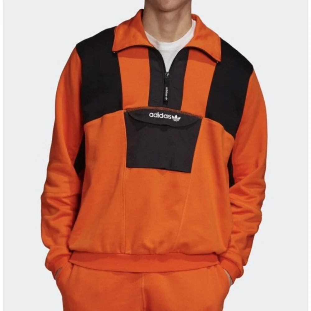 Adidas Originals Sweatshirt Men Sz M Pullover Adventure Field 1/2 Zip GD5574 NWT
